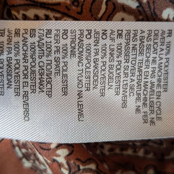 Club L London Brown and Black Satin Bed Jacket or Blouse - Picture 8 of 8